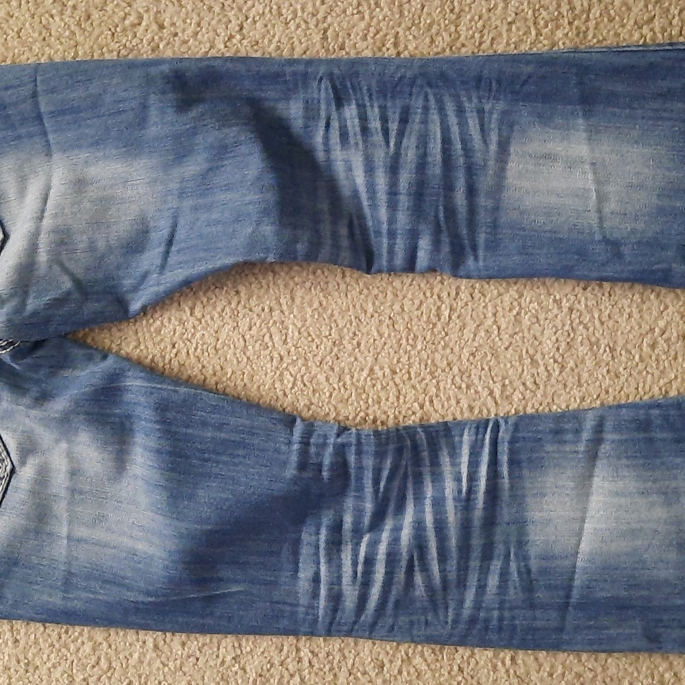 Sz 3 Almost Famous Light Blue Flare Jeans - Picture 8 of 13